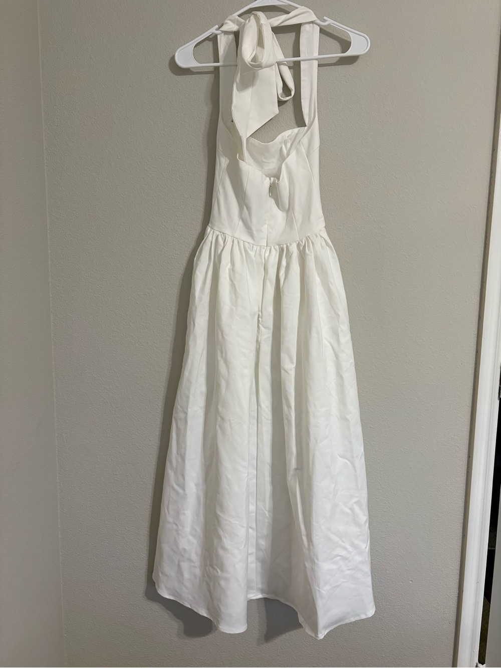 Showpo Cream Halter Midi Dress - Picture 3 of 4